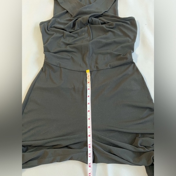 Michael Kors Wrap Front Wide Leg Jumpsuit Black Size‎ 4  Grommet Sleeveless - Picture 6 of 12